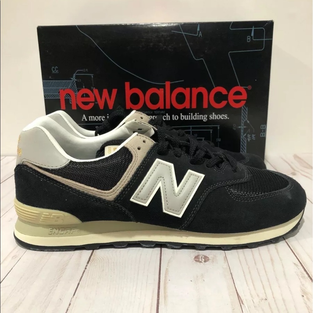 🔴SOLD🔴New Balance ML574GYF 574 RETRO BLACK GREY PREMIUM